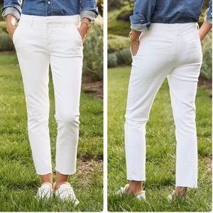 NEW Frank & Eileen Wicklow Pant Italian Performance Denim Vintage White Size 6